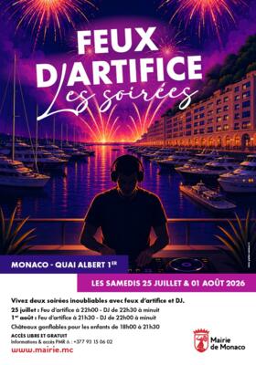 Feux d'artifice : Soirée du 01 Août