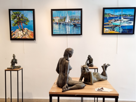 Expositions de sculptures (Bronze et terres cuites), Peintures et dessins