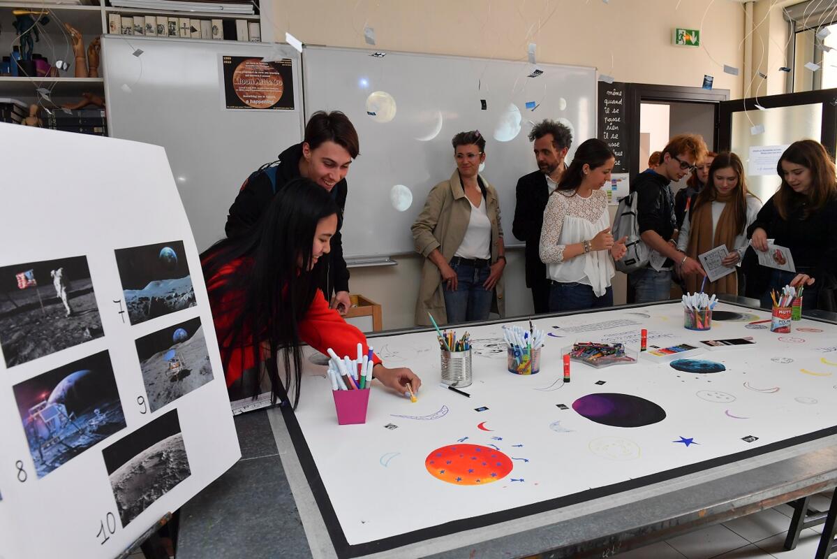 « Moon-Art and Co » par des élèves du Lycée Albert Ier
