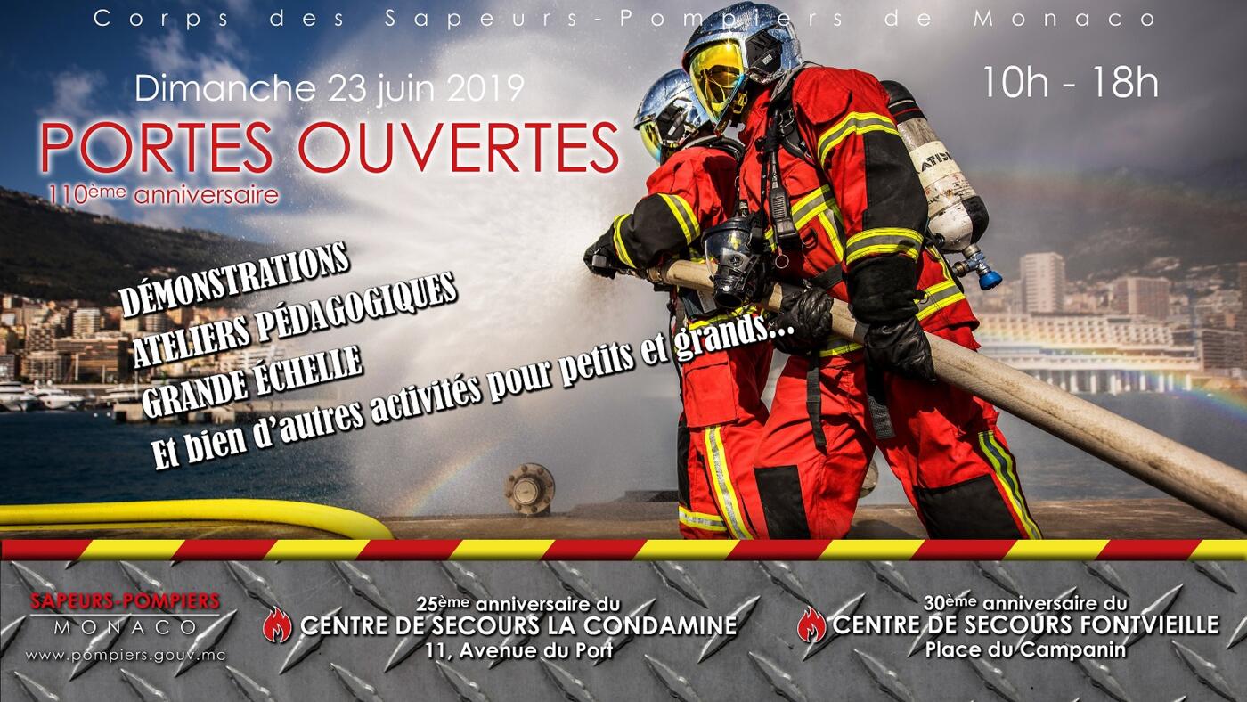 Le Corps des sapeurs-pompiers de Monaco organise une  journée « Portes ouvertes »