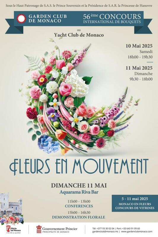 La 56ème édition du Concours International de Bouquets 2025 sur le thème : « Fleurs en mouvement »