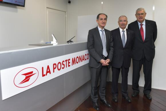Inauguration du nouveau bureau de poste du Grimaldi Forum