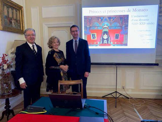 Ambassade de Monaco en Italie &#8211; Conférence du Directeur des Archives et de la Bibliothèque du Palais Princier