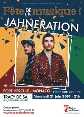 Fête de la Musique – Vendredi 21 juin 2019 à 21h  Jahneration en concert au Port de Monaco
