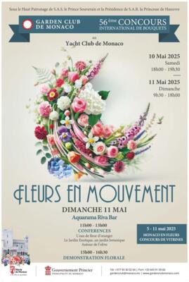 56ème édition du Concours International de Bouquets : « Fleurs en mouvement »