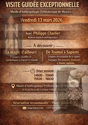 Musée d’Anthropologie Préhistorique de Monaco : visite guidée exceptionnelle gratuite