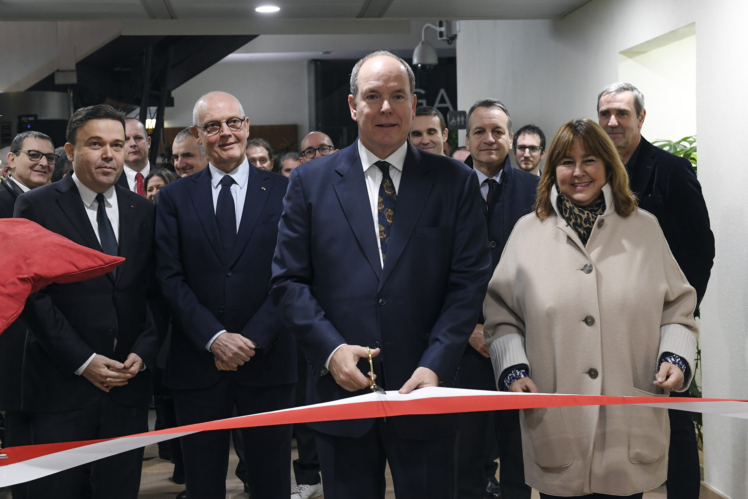 Inauguration du nouvel accès piéton souterrain à la Gare de Monaco Manuel Vitali Dircom