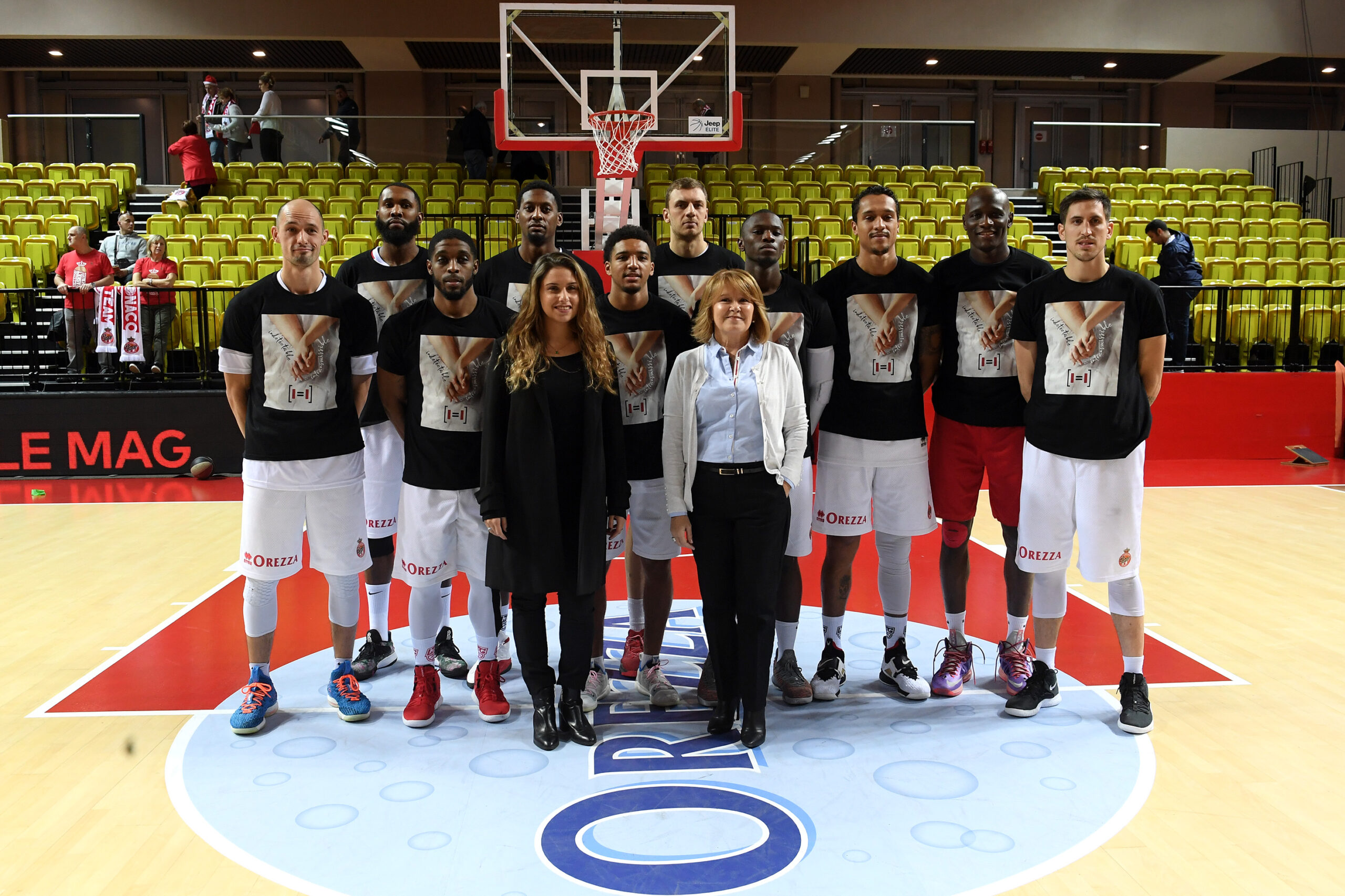 LAS Monaco Basket soutient la nouvelle campagne de Fight Aids Manuel VItali Dircom