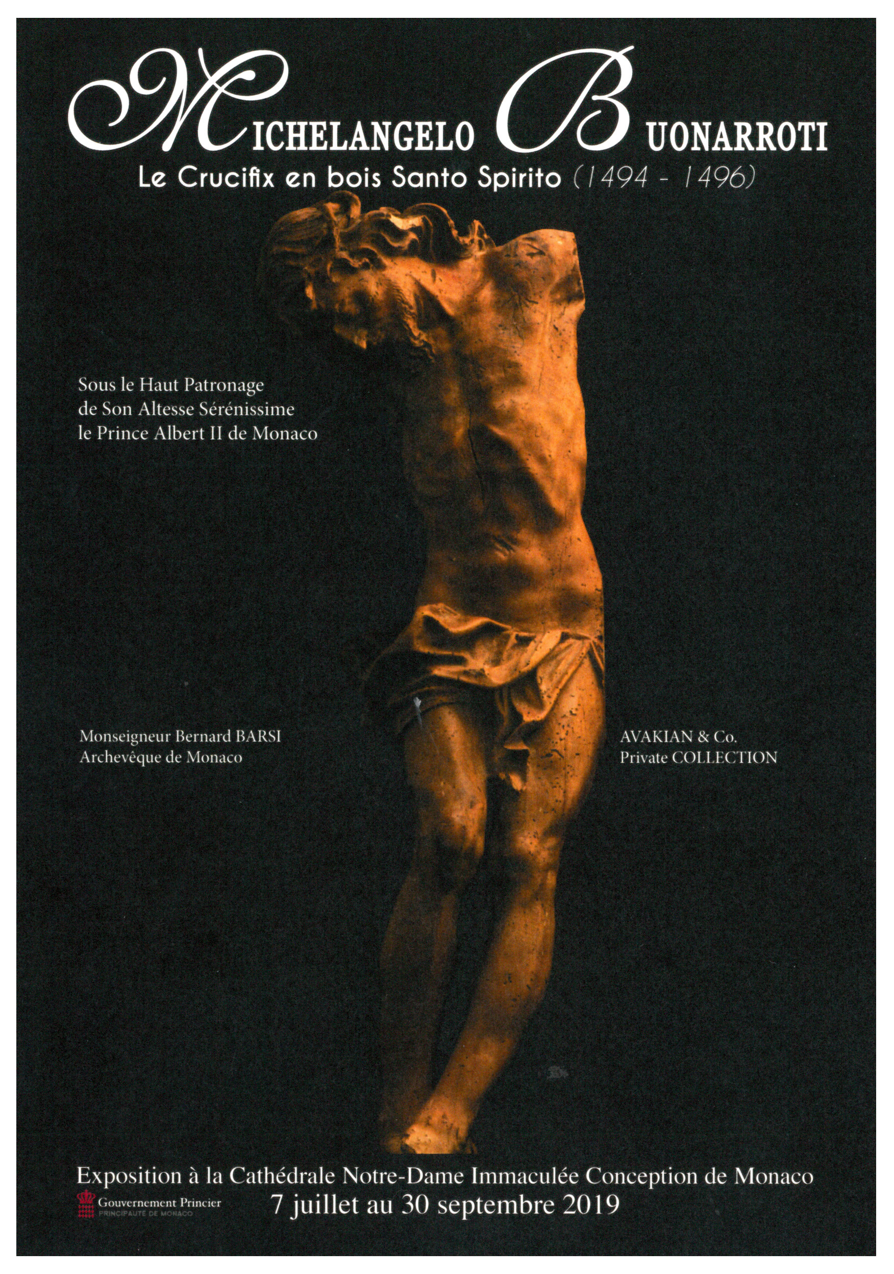 Exposition du Crucifix du Saint Esprit de Michel Ange