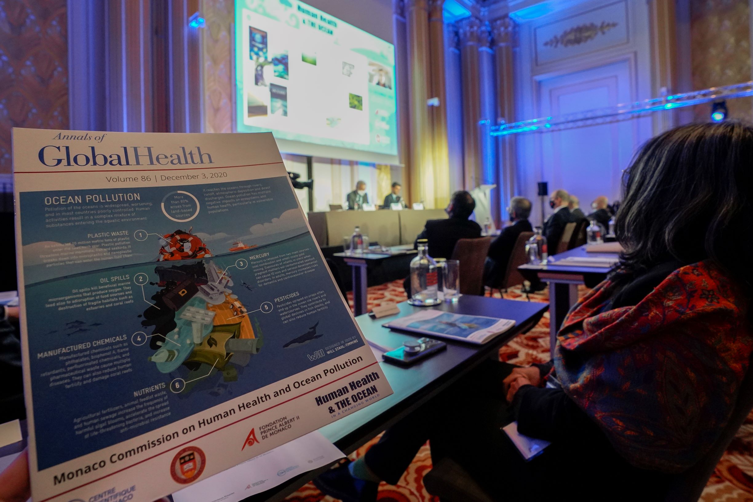Rapport Commission de Monaco sur la Santé Humaine et la Pollution des Océans. Direction de la Communication Michael Alesi