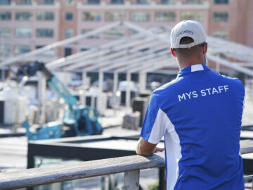 Monaco Yacht Show 2024 : montage des installations